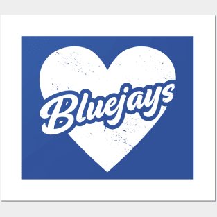 Vintage Blue Jays School Spirit // High School Football Mascot // Go Blue Jays Posters and Art